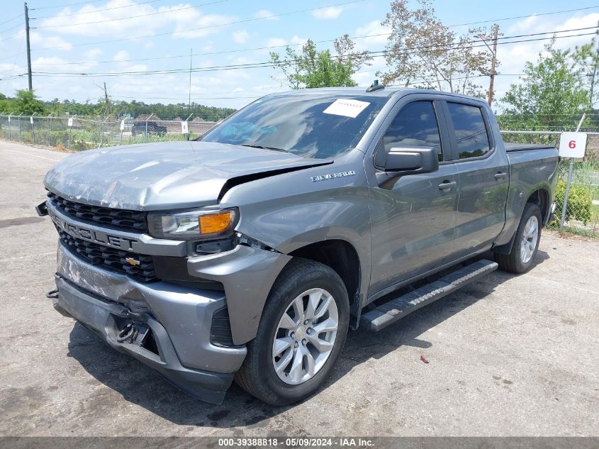 2021 Chevrolet Silverado 1500 2Wd Short Bed Custom VIN: 3GCPWBEK8MG398756 Lot: 39388818