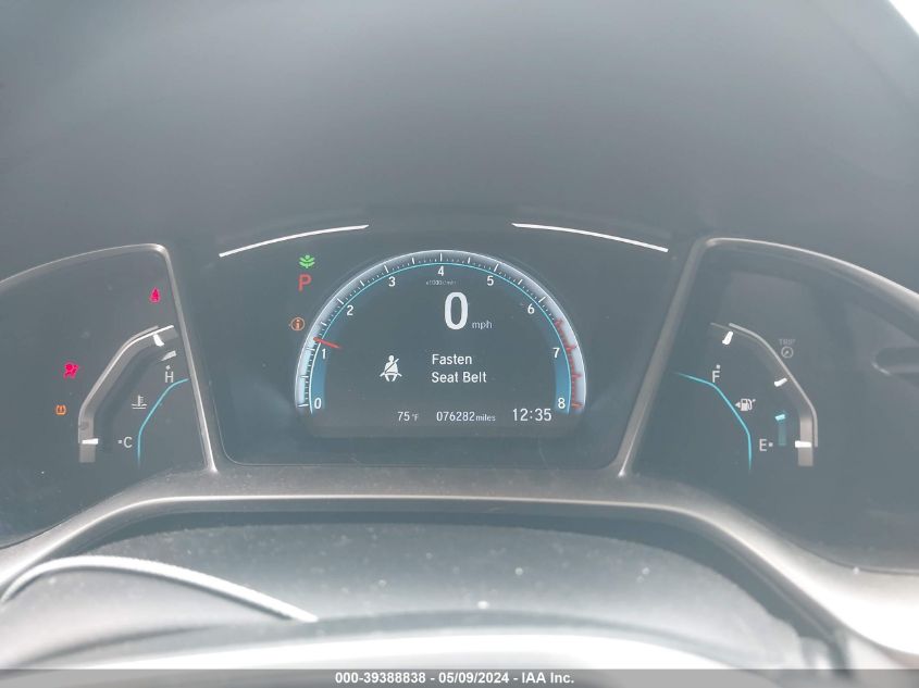 2019 Honda Civic Ex VIN: 19XFC1F39KE215394 Lot: 39388838