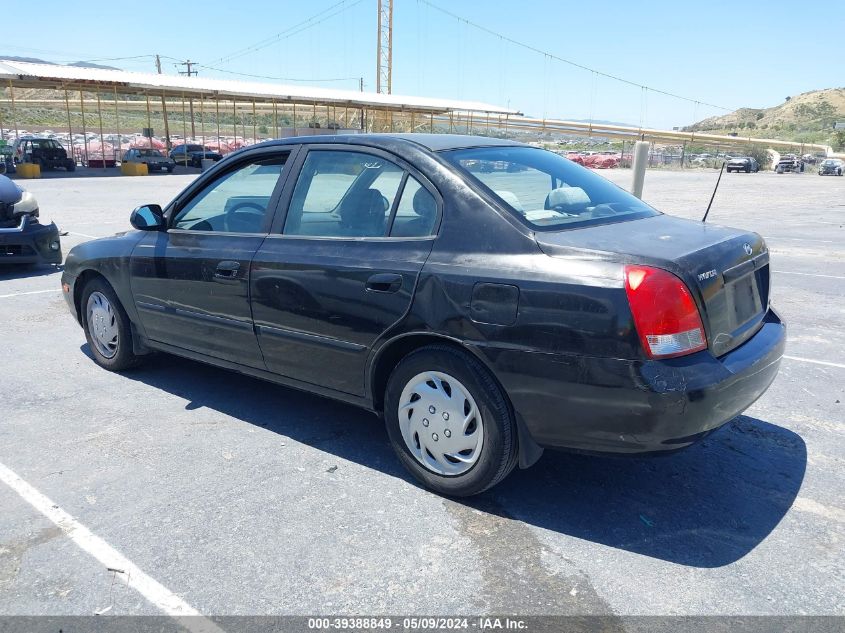 2003 Hyundai Elantra Gls/Gt VIN: KMHDN45D73U529900 Lot: 39388849