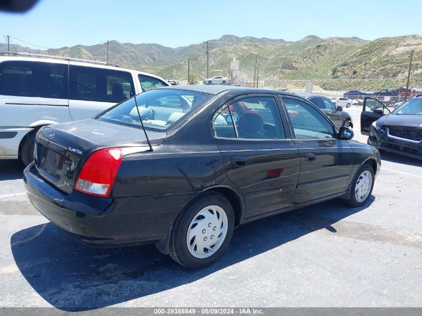 2003 Hyundai Elantra Gls/Gt VIN: KMHDN45D73U529900 Lot: 39388849