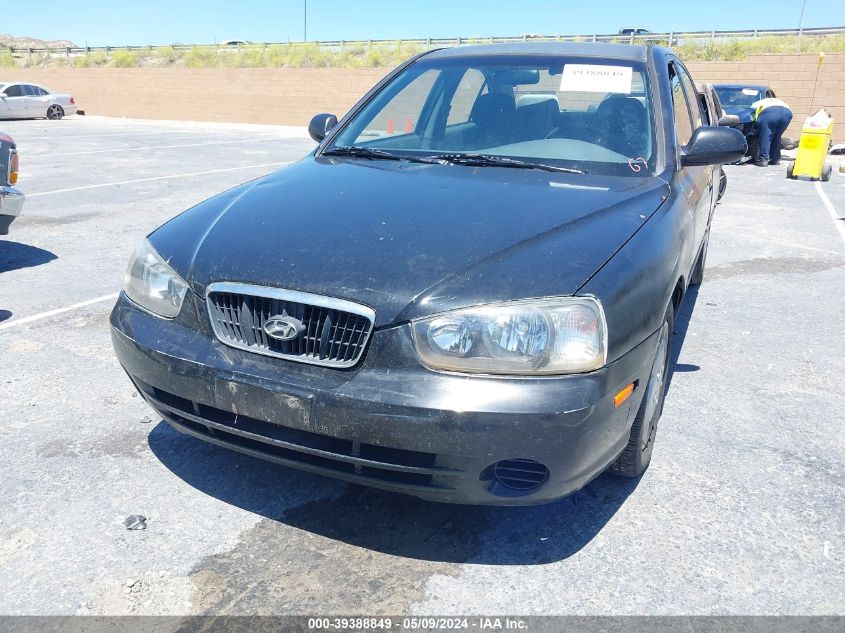 2003 Hyundai Elantra Gls/Gt VIN: KMHDN45D73U529900 Lot: 39388849