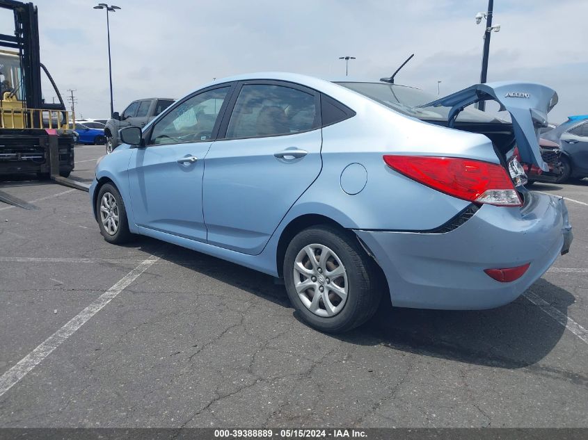 2013 Hyundai Accent Gls VIN: KMHCT4AE5DU536538 Lot: 39388889