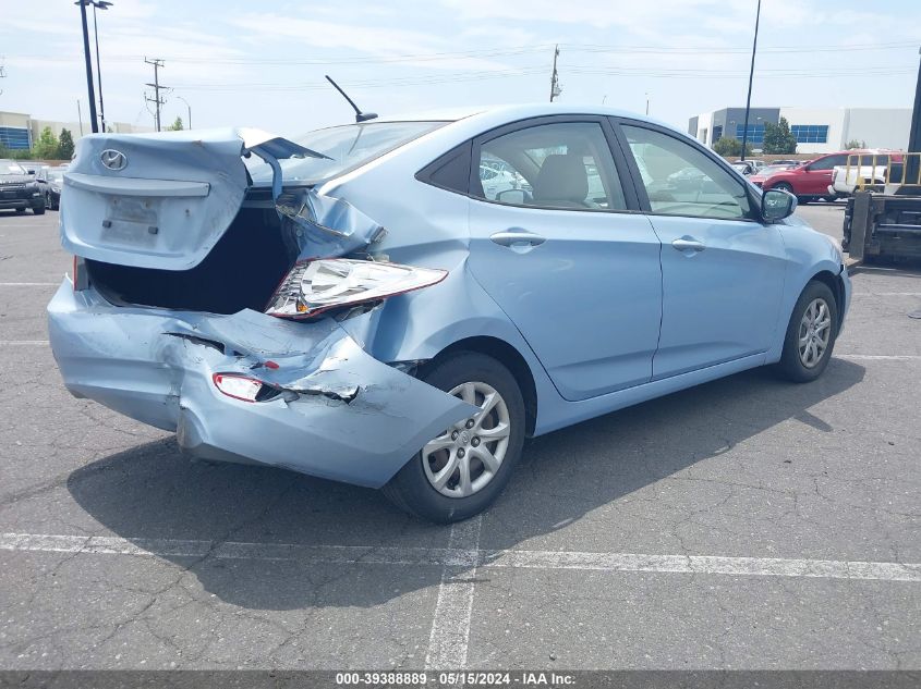 2013 Hyundai Accent Gls VIN: KMHCT4AE5DU536538 Lot: 39388889