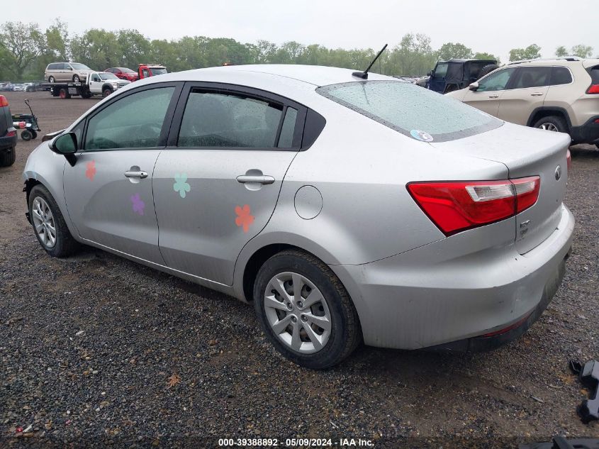 2016 Kia Rio Lx VIN: KNADM4A31G6633536 Lot: 39388892