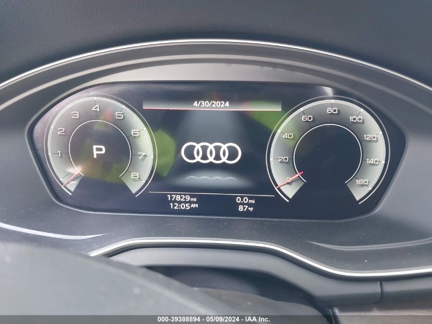 2022 Audi Q5 Premium Plus 45 Tfsi S Line Quattro S Tronic VIN: WA1EAAFY3N2065212 Lot: 39388894