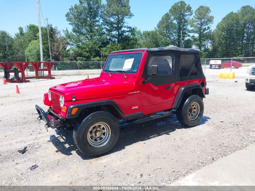 2001 Jeep Wrangler Se VIN: 1J4FA29P41P325675 Lot: 39388899