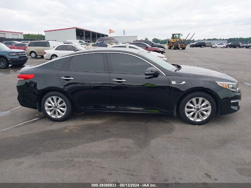 2018 Kia Optima Ex VIN: 5XXGU4L31JG221655 Lot: 39388933