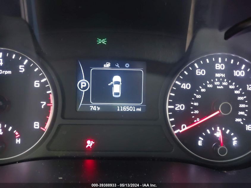 2018 Kia Optima Ex VIN: 5XXGU4L31JG221655 Lot: 39388933