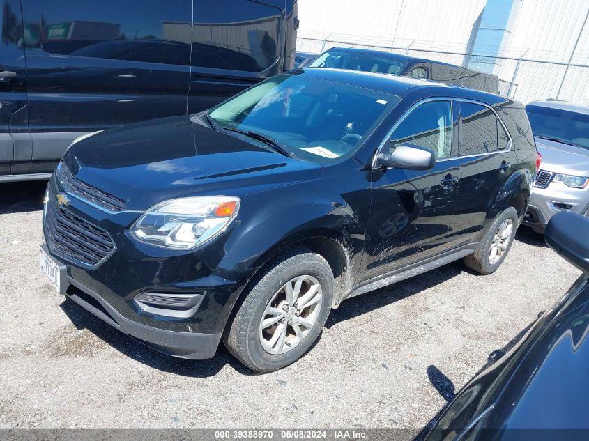 2017 Chevrolet Equinox Ls VIN: 2GNFLEEK2H6335568 Lot: 39388970