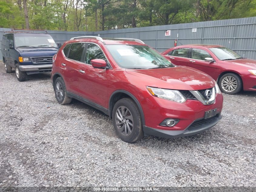 2016 Nissan Rogue Sl VIN: 5N1AT2MV2GC751912 Lot: 39388988