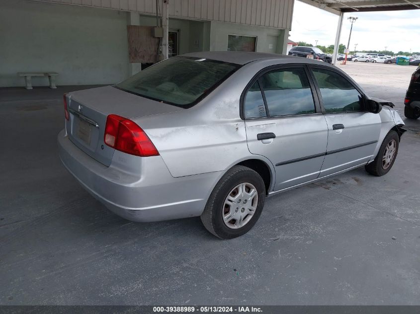 2001 Honda Civic Dx VIN: 2HGES15251H531192 Lot: 39388989