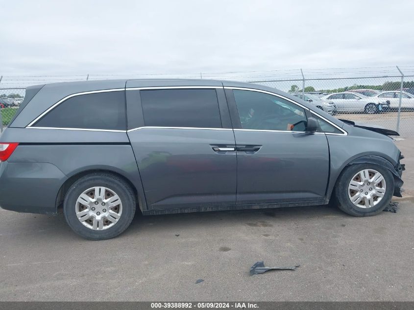 2013 Honda Odyssey Lx VIN: 5FNRL5H24DB002617 Lot: 39388992