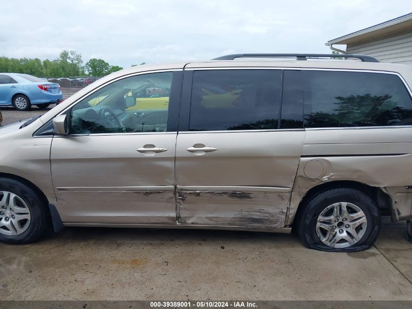 2007 Honda Odyssey Ex-L VIN: 5FNRL38617B126260 Lot: 39389001