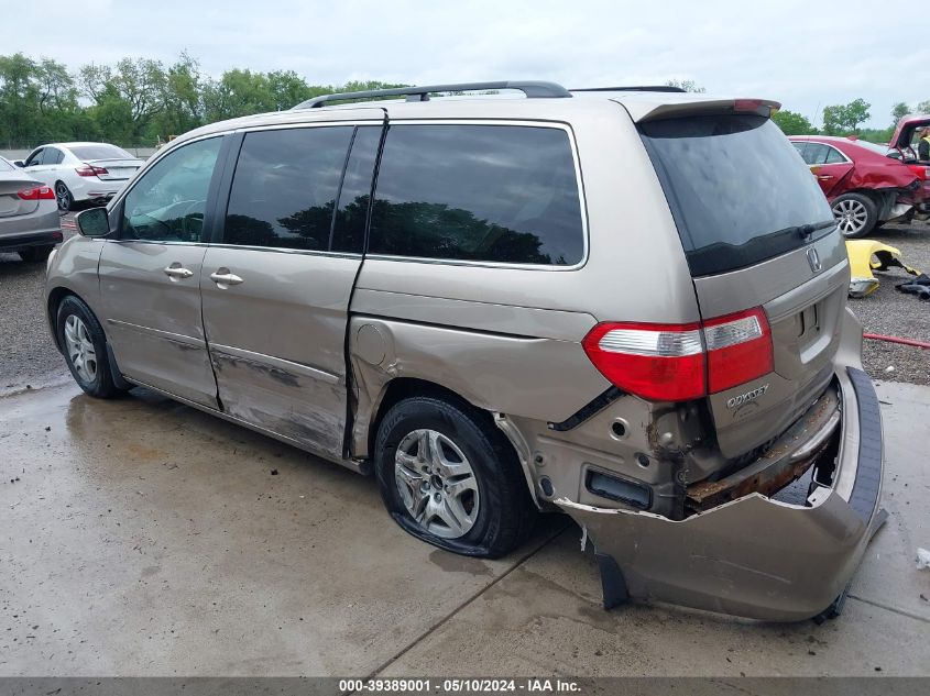 2007 Honda Odyssey Ex-L VIN: 5FNRL38617B126260 Lot: 39389001