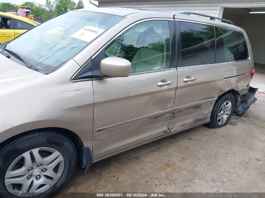 2007 Honda Odyssey Ex-L VIN: 5FNRL38617B126260 Lot: 39389001