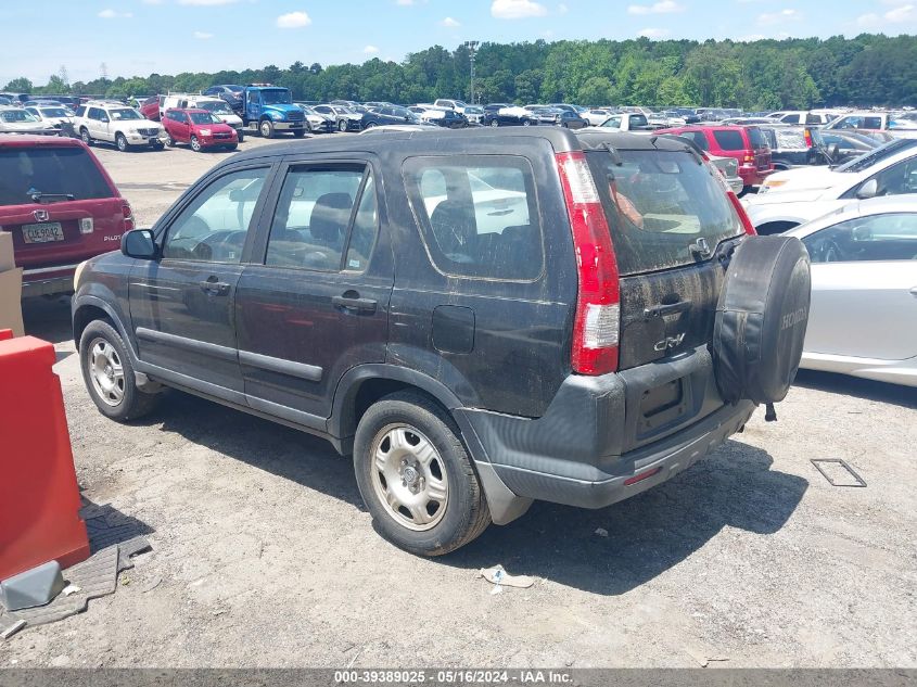 2005 Honda Cr-V Lx VIN: SHSRD68585U300997 Lot: 39389025