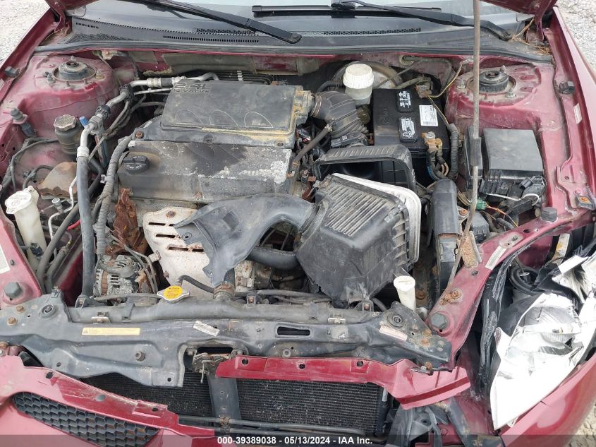 2007 Mitsubishi Eclipse Gs VIN: 4A3AK24F97E012442 Lot: 39389038