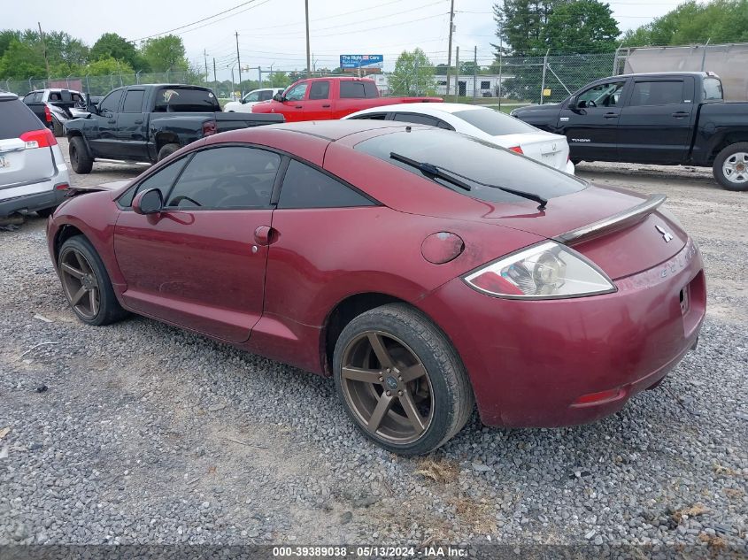 2007 Mitsubishi Eclipse Gs VIN: 4A3AK24F97E012442 Lot: 39389038