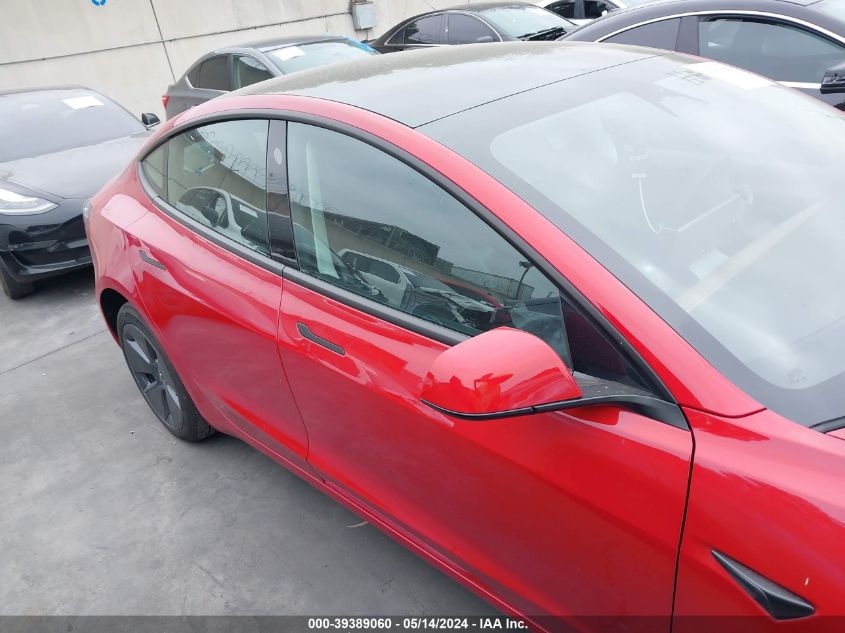 2023 Tesla Model 3 Long Range Dual Motor All-Wheel Drive VIN: 5YJ3E1EB7PF668940 Lot: 39389060