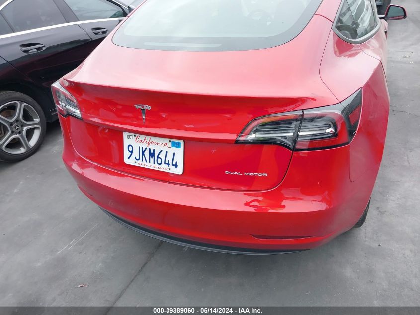 2023 Tesla Model 3 Long Range Dual Motor All-Wheel Drive VIN: 5YJ3E1EB7PF668940 Lot: 39389060