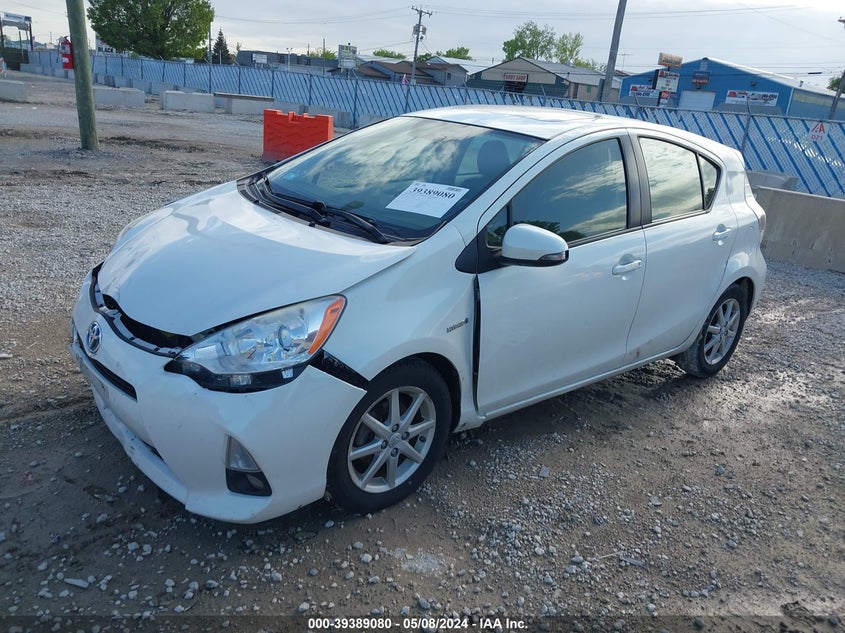2012 Toyota Prius C Four VIN: JTDKDTB38C1025460 Lot: 39389080
