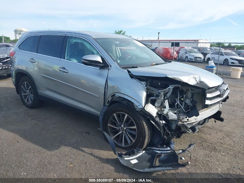 2019 TOYOTA HIGHLANDER SE/XLE - 5TDJZRFH3KS610633