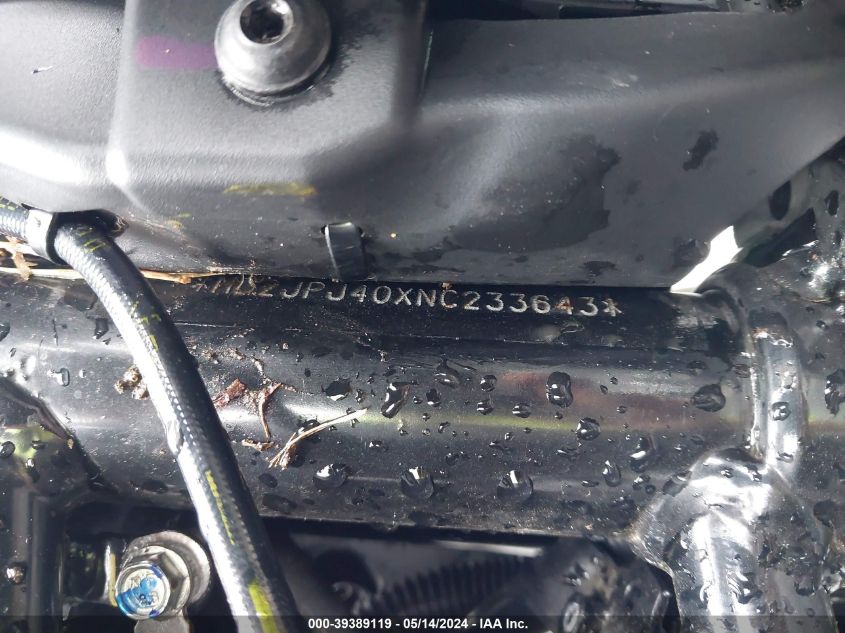 2022 Ktm 390 Duke VIN: MD2JPJ40XNC233643 Lot: 39389119