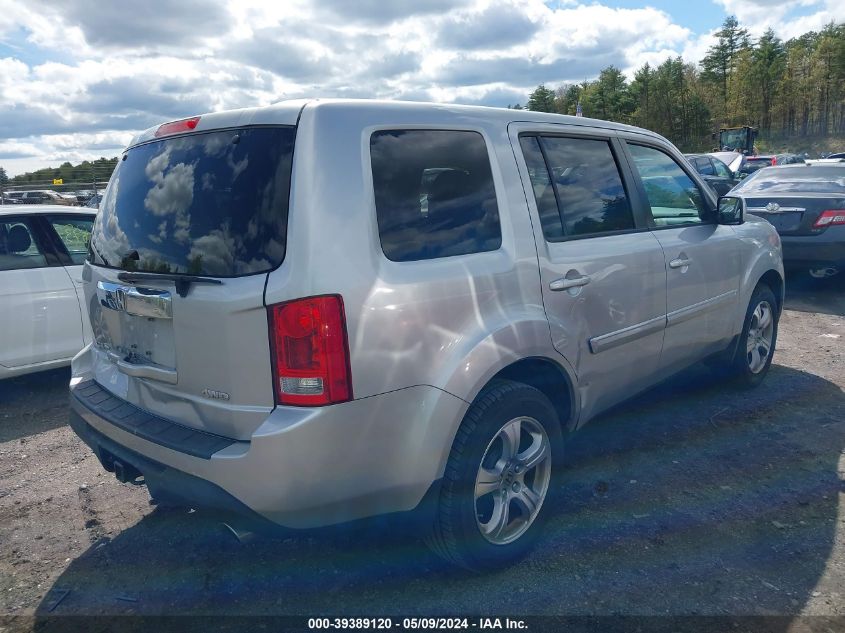 2012 Honda Pilot Ex-L VIN: 5FNYF4H57CB060923 Lot: 39389120