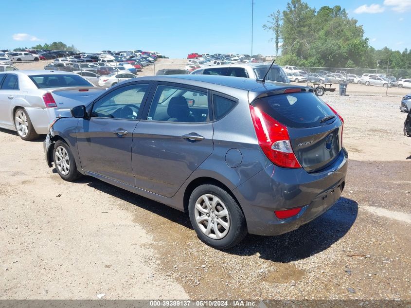 2012 Hyundai Accent Gs VIN: KMHCT5AE0CU052281 Lot: 39389137