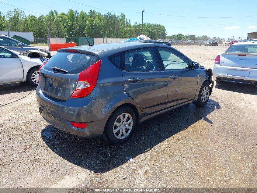 2012 Hyundai Accent Gs VIN: KMHCT5AE0CU052281 Lot: 39389137