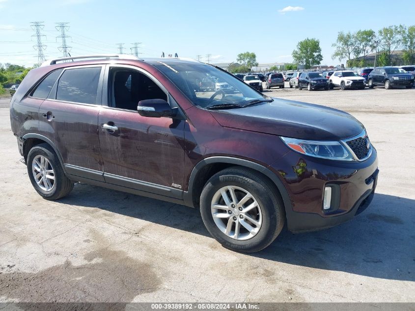 2015 Kia Sorento Lx VIN: 5XYKTDA78FG550729 Lot: 39389192