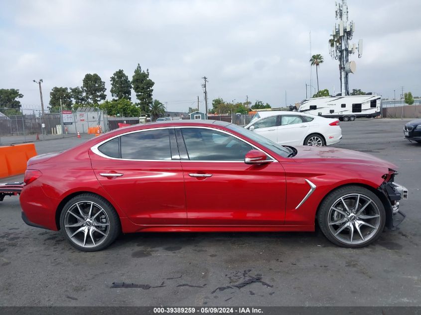 2021 Genesis G70 2.0T Rwd VIN: KMTG44LA5MU067109 Lot: 39389259