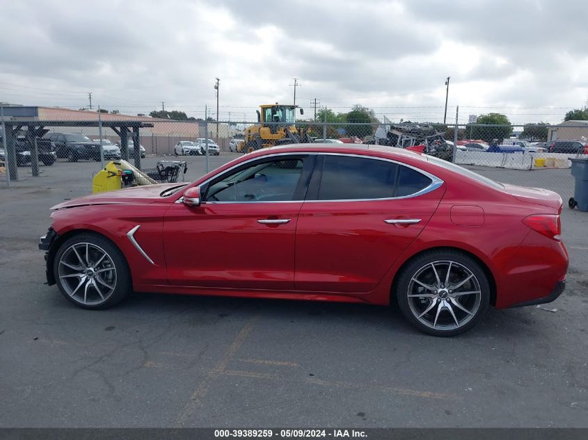 2021 Genesis G70 2.0T Rwd VIN: KMTG44LA5MU067109 Lot: 39389259