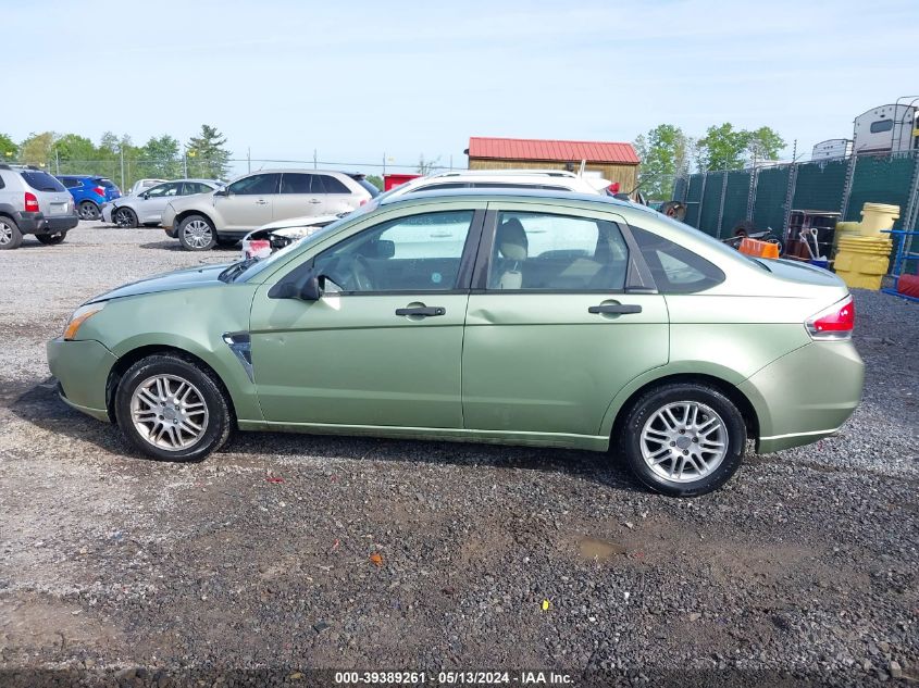 2008 Ford Focus Se/Ses VIN: 1FAHP35NX8W110752 Lot: 39389261