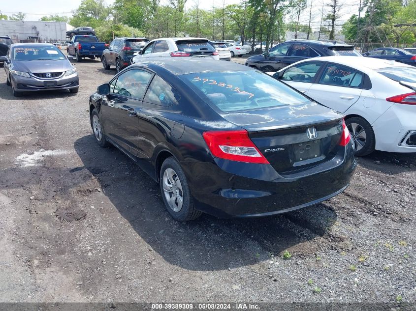 2013 Honda Civic Lx VIN: 2HGFG3B51DH501319 Lot: 39389309