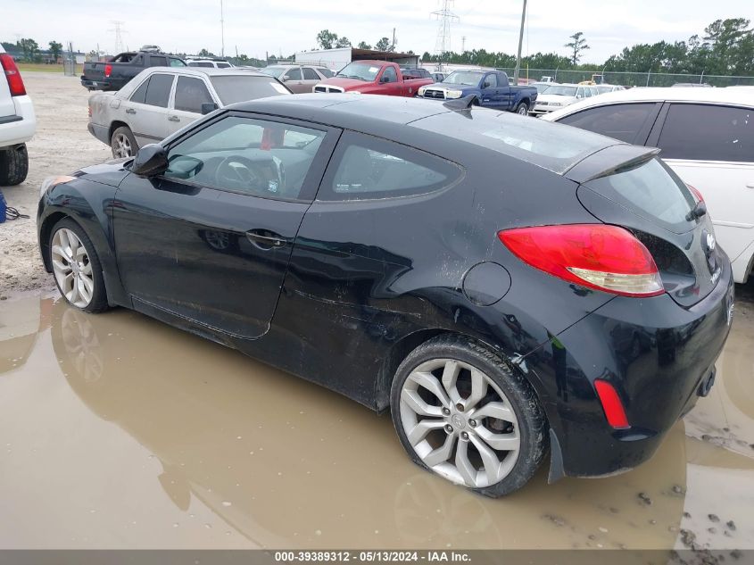 2013 Hyundai Veloster VIN: KMHTC6AD6DU151671 Lot: 39389312