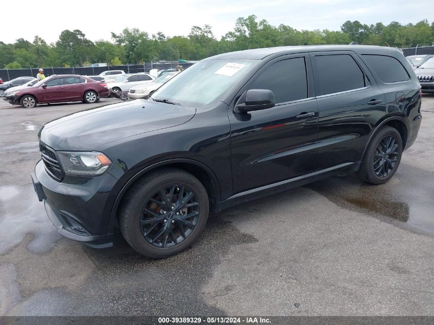 2016 Dodge Durango Sxt VIN: 1C4RDHAG1GC502398 Lot: 39389329