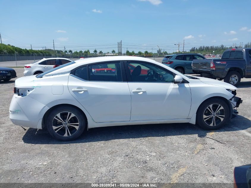 2022 Nissan Sentra Sv Xtronic Cvt VIN: 3N1AB8CV1NY254675 Lot: 39389341