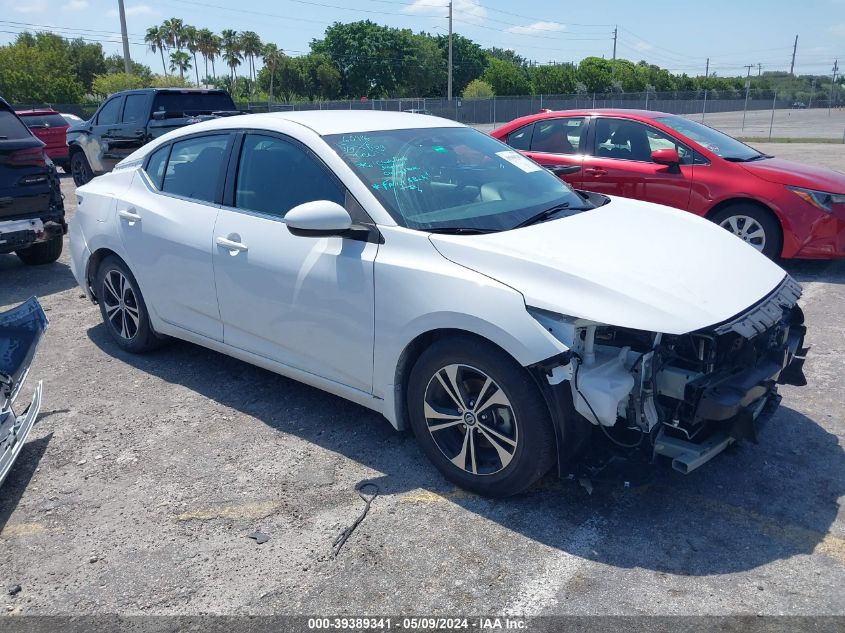 2022 Nissan Sentra Sv Xtronic Cvt VIN: 3N1AB8CV1NY254675 Lot: 39389341