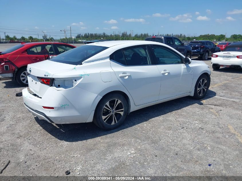 2022 Nissan Sentra Sv Xtronic Cvt VIN: 3N1AB8CV1NY254675 Lot: 39389341