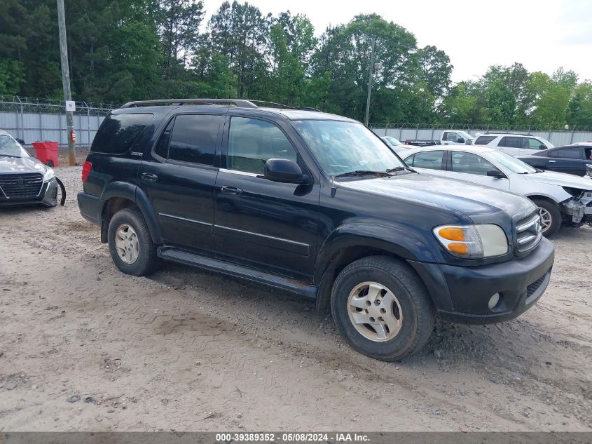 2002 Toyota Sequoia Limited V8 VIN: 5TDZT38A12S097030 Lot: 39389352