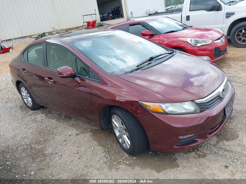 2012 Honda Civic Ex VIN: 19XFB2F82CE370861 Lot: 39389362