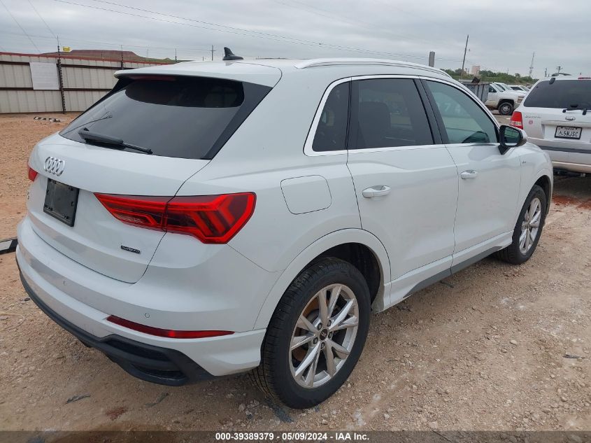 2023 Audi Q3 Premium 45 Tfsi S Line Quattro Tiptronic VIN: WA1DECF38P1038905 Lot: 39389379