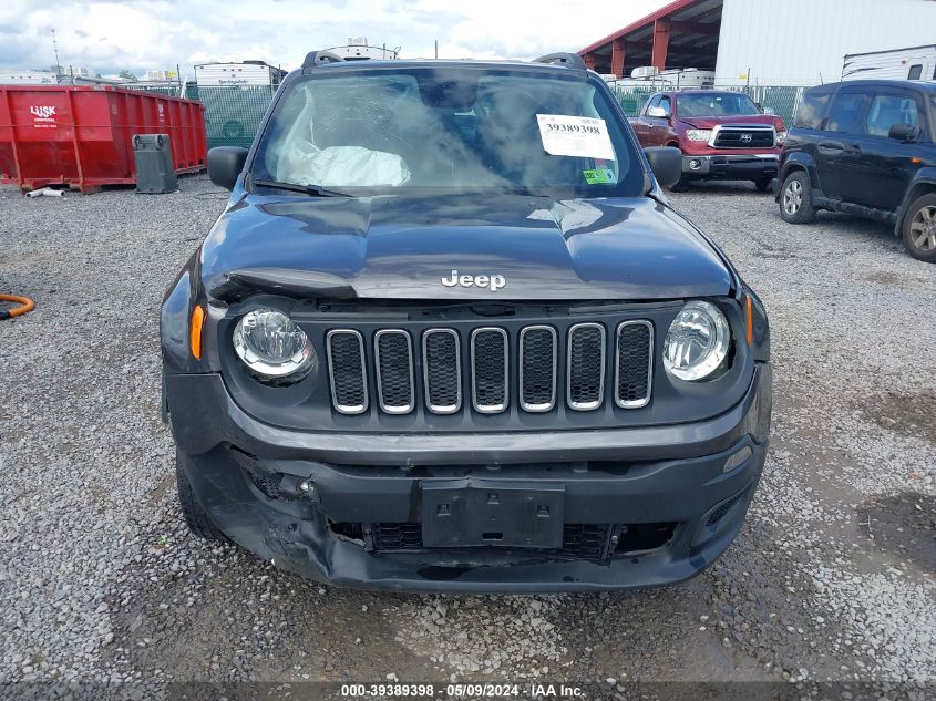 2018 Jeep Renegade Sport 4X4 VIN: ZACCJBAB0JPH68918 Lot: 39389398