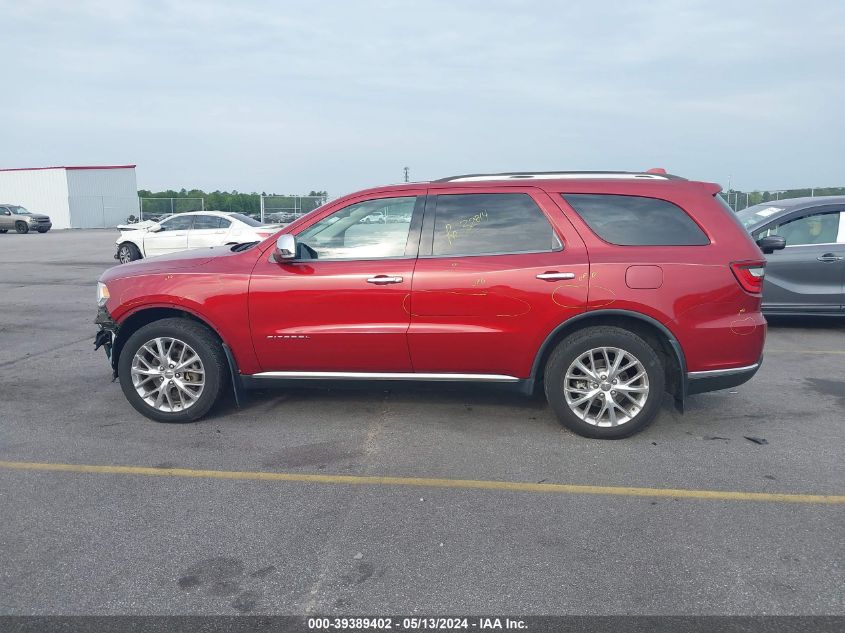 2014 Dodge Durango Citadel VIN: 1C4RDJEG5EC550937 Lot: 39389402