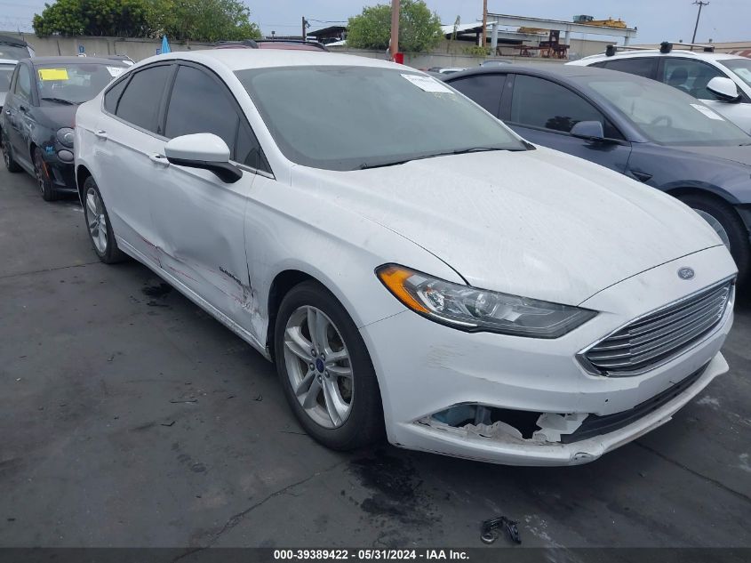 2018 Ford Fusion Hybrid Se VIN: 3FA6P0LU4JR177758 Lot: 39389422