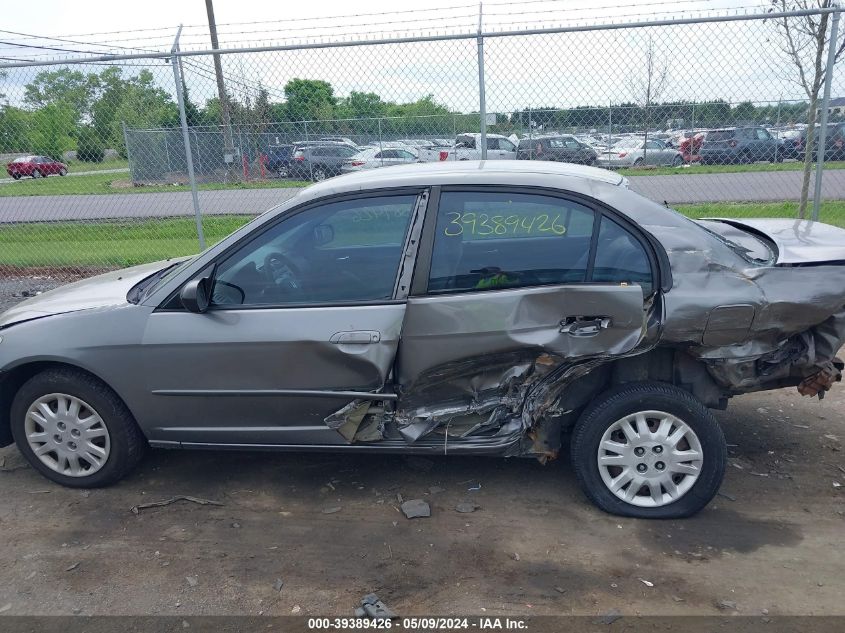 2004 Honda Civic Lx VIN: 2HGES16514H596201 Lot: 39389426