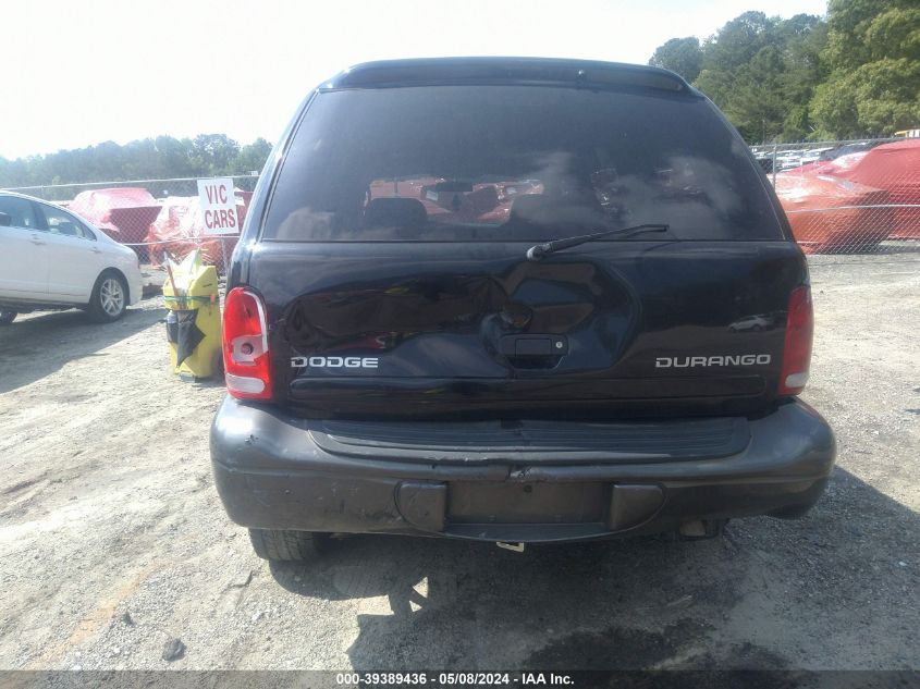 2002 Dodge Durango Sport VIN: 1B4HR38N12F160363 Lot: 39389436