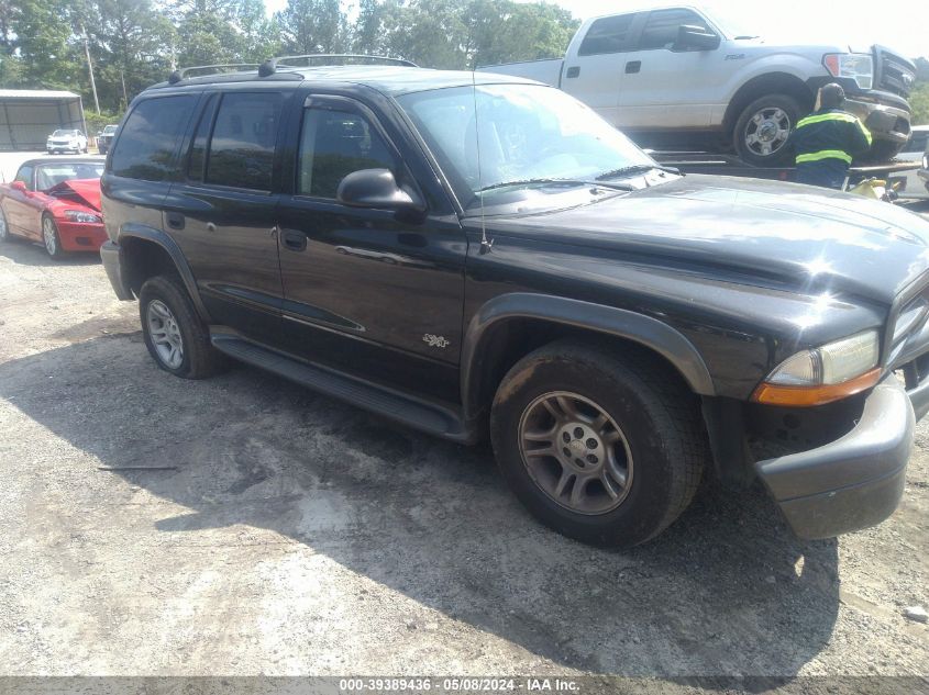 2002 Dodge Durango Sport VIN: 1B4HR38N12F160363 Lot: 39389436