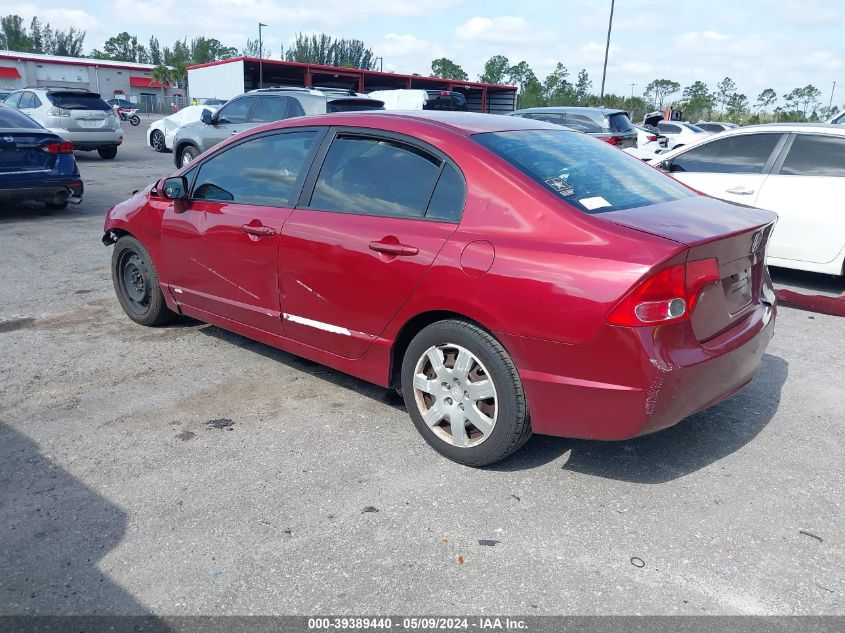 2007 Honda Civic Lx VIN: 1HGFA16507L106166 Lot: 39389440